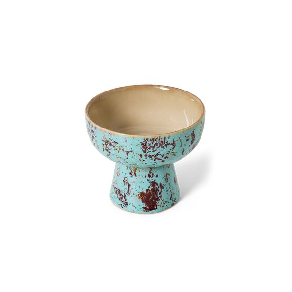 70s  Tapas bowl on base S, Patina