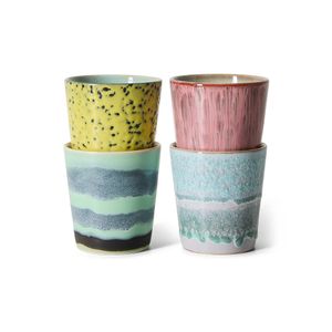 Hovedbilde Kopp 70s ceramics, artistic ( sett av 4 )